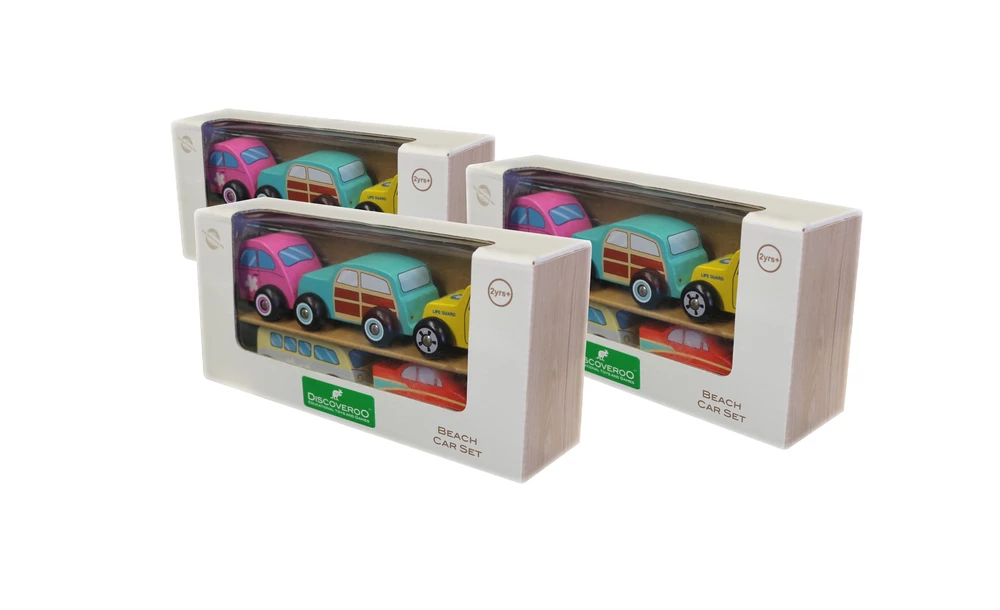 Discoveroo: Beach Car Set (Set Of 5) 2 Discoveroo: Beach Car Set (Set Of 5) - Image 2