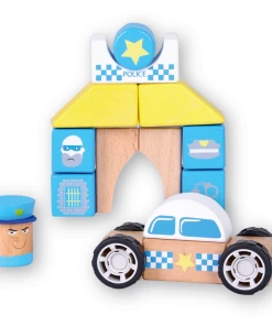 Discoveroo Snap - Blocks Police Car And Station 19pc