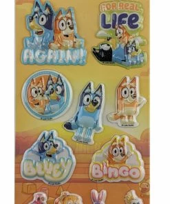 Bluey Bubble Stickers 3 Pack
