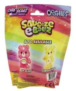 Care Bears Unlock The Magic Ooshies Squeeze-e-Ballz - Funshine Bear - 10cm -Discoveroo Sales Store HS 22300 FUNSHINE 2