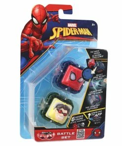 Marvel Battle Cubes Battle Set - Glow Spider-Man Vs Octopus