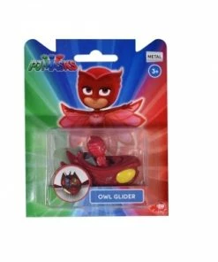 PJ Masks Diecast Metal Vehicle Owl Glider Red