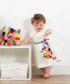 Elmer The Patchwork Elephant Baby Soft Plush Toy 20cm -Discoveroo Sales Store JA000598 4