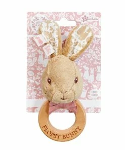 Peter Rabbit Signature Flopsy Bunny Wooden Ring Rattle 8 Peter Rabbit Signature Flopsy Bunny Wooden Ring Rattle -Discoveroo Sales Store JA000786 1