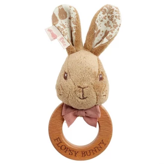 Peter Rabbit Signature Flopsy Bunny Wooden Ring Rattle 1 Peter Rabbit Signature Flopsy Bunny Wooden Ring Rattle