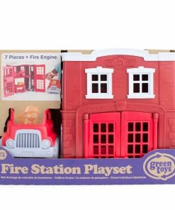 Green Toys Recycled Plastic Fire Station Playset -Discoveroo Sales Store MB GY053 4