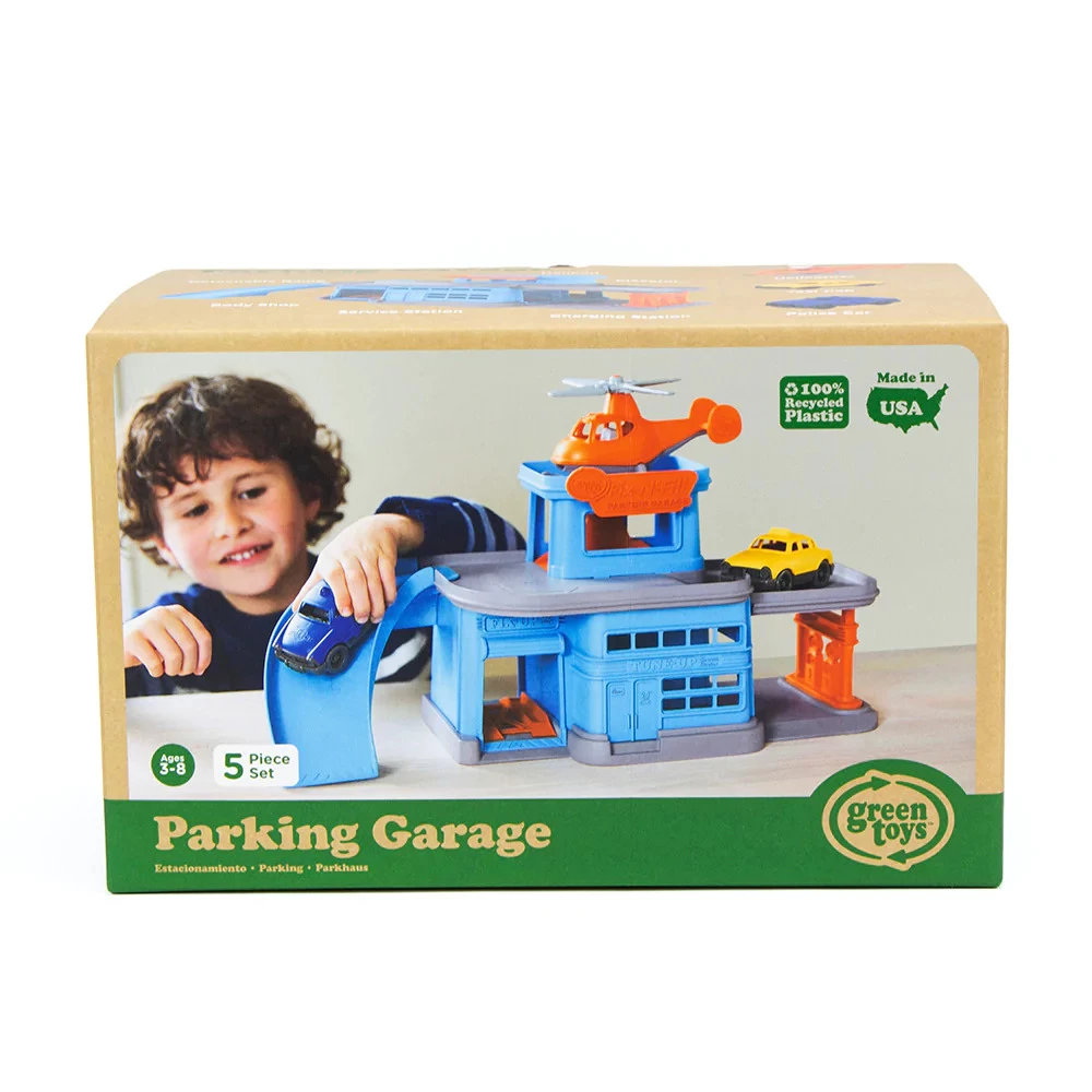 Green Toys Recycled Plastic Parking Garage Playset 4 Green Toys Recycled Plastic Parking Garage Playset - Image 4