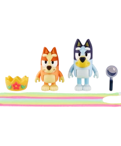 Bluey Queens Bingo & Bluey Figurines 2 Pack -Discoveroo Sales Store MO 13082 ROYAL 2