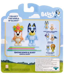 Bluey Queens Bingo & Bluey Figurines 2 Pack -Discoveroo Sales Store MO 13082 ROYAL 4