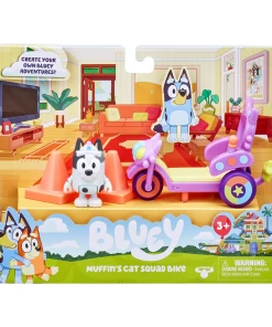 Bluey Muffin's Cat Squad Bike Playset With Muffin Figurine -Discoveroo Sales Store MO 17131 2
