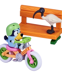 Bluey Bicycle With Bluey Figurine Vehicle Playset