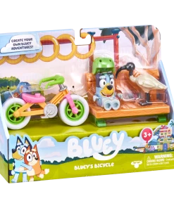 Bluey Bicycle With Bluey Figurine Vehicle Playset -Discoveroo Sales Store MO 17161BIKE 4