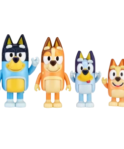 Bluey & Family New Expressions Mini Figurines 4 Pack 7.5cm