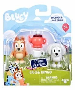 Bluey School Friends Tea Party With Lila & Bingo Figurines 2 Pack -Discoveroo Sales Store MO 17341 LILA 2