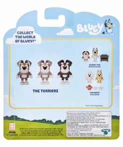 Bluey School Friends The Terriers Figurines 3 Pack -Discoveroo Sales Store MO 17341 TERRIERS 3