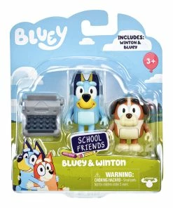 Bluey School Friends Bluey & Winton With Typewriter Figurines 2 Pack -Discoveroo Sales Store MO 17341 WINTON 2