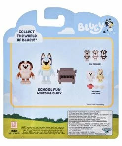 Bluey School Friends Bluey & Winton With Typewriter Figurines 2 Pack -Discoveroo Sales Store MO 17341 WINTON 3