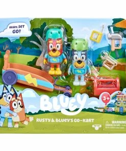 Bluey Rusty & Bluey's Go-Kart Vehicle Playset -Discoveroo Sales Store MO 17356 17357 2