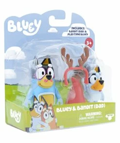Bluey Figure 2 Pack Bluey & Bandit (Dad) -Discoveroo Sales Store MO 17527 BLUEYBANDIT 6