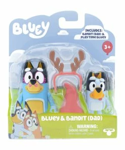 Bluey Figure 2 Pack Bluey & Bandit (Dad) -Discoveroo Sales Store MO 17527 BLUEYBANDIT 7