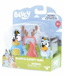 Bluey Figure 2 Pack Bluey & Bandit (Dad) -Discoveroo Sales Store MO 17527 BLUEYBANDIT 8