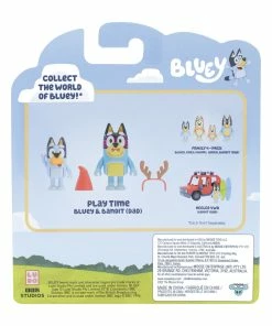 Bluey Figure 2 Pack Bluey & Bandit (Dad) -Discoveroo Sales Store MO 17527 BLUEYBANDIT 9