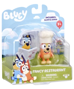 Fancy Restaurant: Bluey & Bingo Season 4 Mini Figurines 2 Pack -Discoveroo Sales Store MO000120FANCYREST 6