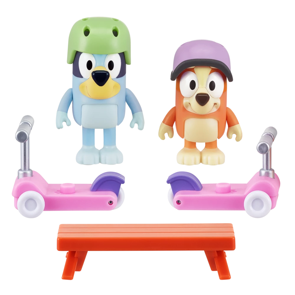 Scooter Time: Bluey & Bingo Figurines Season 4 Mini Vehicle Playset 2 Scooter Time: Bluey & Bingo Figurines Season 4 Mini Vehicle Playset - Image 2