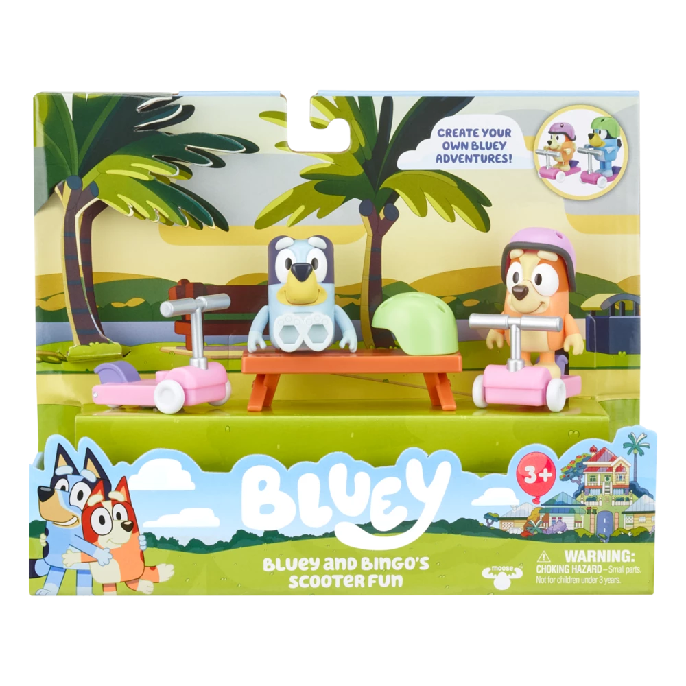 Scooter Time: Bluey & Bingo Figurines Season 4 Mini Vehicle Playset 3 Scooter Time: Bluey & Bingo Figurines Season 4 Mini Vehicle Playset - Image 3